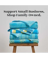 Linery & Co. 100% Cotton Jacquard 2 Pack Summer Beach Towels, 30" x 60"