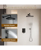 Casainc Pressure-balanced Valve Included All-In-One Kit with Rough In-Valve Thermostatic Shower System