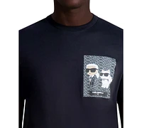 Karl Lagerfeld Paris Men's Cat Graphic T-Shirt