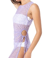 Roxy Juniors' Sunshine State Of Mind Mesh Tank Cover-Up Dress