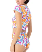 Roxy Juniors' Topanga Canyon Cropped Rash Guard