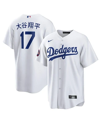 Nike Men's Shohei Ohtani White Los Angeles Dodgers 2025 Mlb World Tour: Tokyo Series Home Kanji Replica Player Jersey