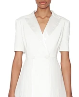 White Tie by Shani Women's Tuxedo Blazer A-Line Dress