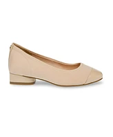 Anne Klein Women's Carlie Almond Toe Ballet Flats
