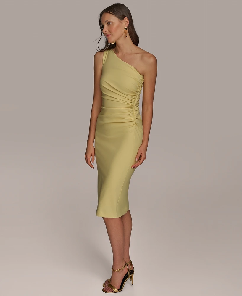Donna Karan New York Women's Asymmetric-Neck Sheath Dress