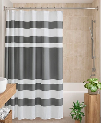 Madison Park Spa Waffle 3M-Scotchgard Shower Curtain