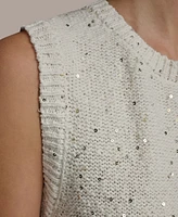 Donna Karan New York Women's Sequined Sleeveless Sweater
