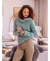 Celtic & Co. Women's Collared Slouch Neck Sweater