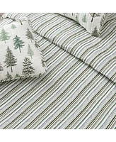 Linery & Co. Rustic Lodge Trees Microfiber Quilt Set With Shams