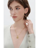 Shayla Molten Cubic Zirconia Pendant Necklace