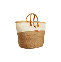 Earth Life Handwoven Sisal Straw Basket Tote
