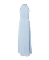 Quiz Women's Embellished Halter Neck Chiffon Maxi Dress