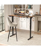 55 x 24 Inches Sit Stand Home Office Desk with 3 Memory Height Settings
