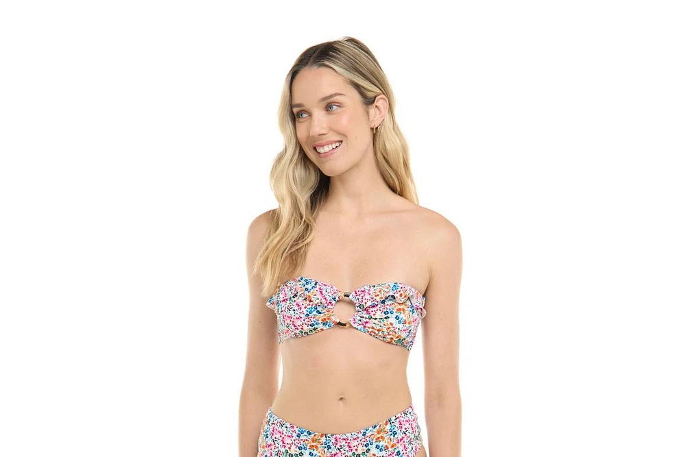 Eidon Women's Floralscape Aria Bandeau Top