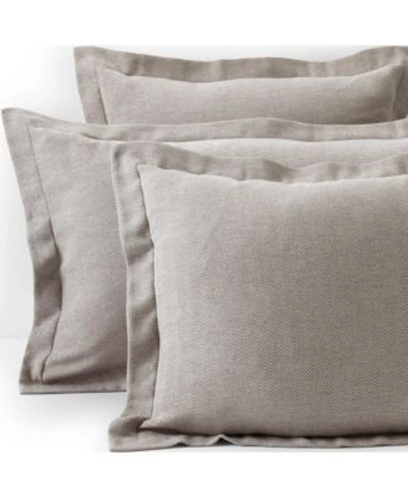 Lands End Luxe Flannel Yarn Dyed Pillow Sham