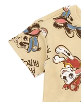 Paw Patrol Toddler Boys Waffle Knit T-Shirt and Shorts Outfit Set