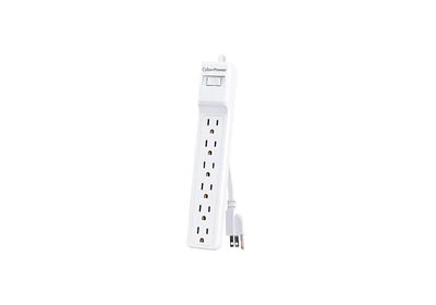 6 Outlet Surge Protector - White