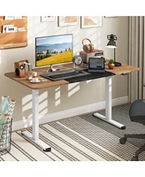 55 Inch Electric Standing Desk Adjustable with Cable Management Hole