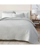 Linery & Co. Cotton Blend Jersey Knit Channel Stitch Quilt Set