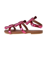 Bebe Little Girls Comfortable and Stylish Flat with Oversized Bows Sandals