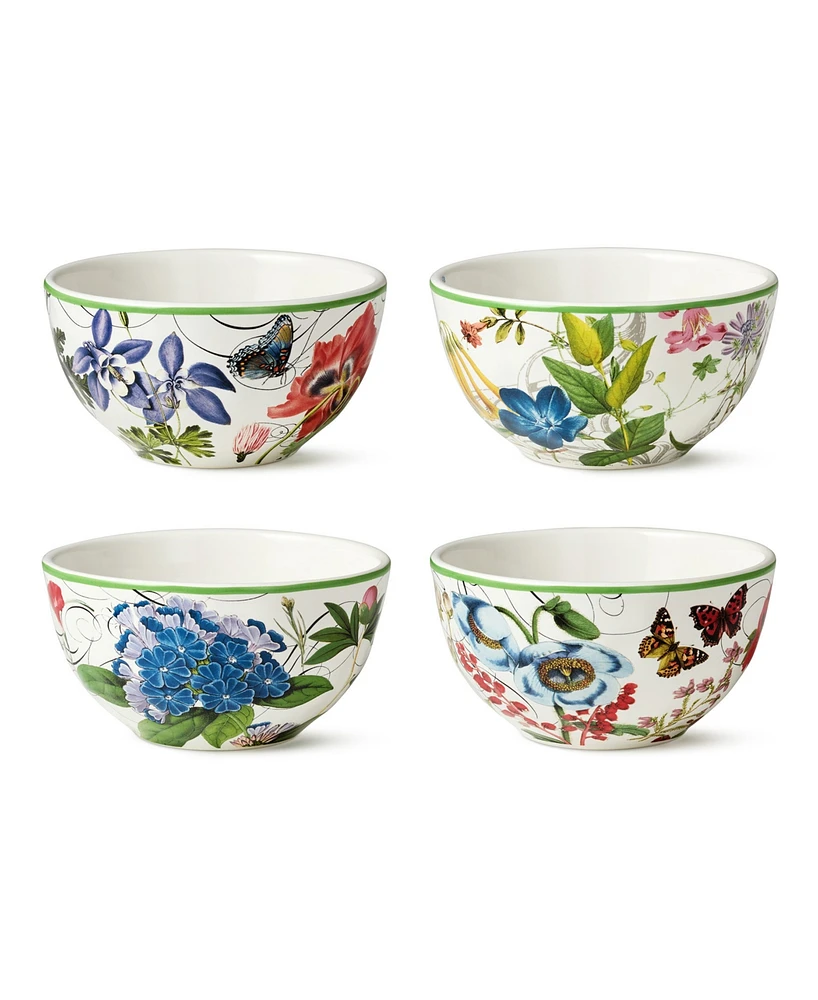 Certified International Greenhouse Ice Cream Bowls, Set of 4