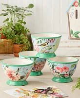 Certified International Flora Ice Cream Bowls, Set of 4, Service for 4