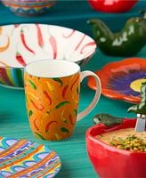 Certified International Caliente Mugs, Set of 6, Service for 6