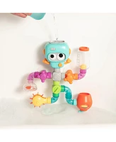 Sperric Toddler Build & Splash Bath Pipe Toys Fun Diy Water Construction Set with Valves & Tubing, Stem Learning Sensory Wall Bath Toys