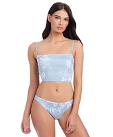 Sanctuary Womens In The Meadow Cropped Tankini Hipster Bikini Bottoms