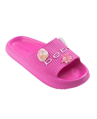Bebe Little and Big Girls Stylish Comfortable Summer with Sea Charms Slides