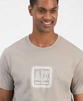 A|X Armani Exchange Men's Short Sleeve Crewneck Logo Graphic T-Shirt