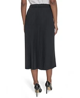 Calvin Klein Women's Pleated Pull-On Midi Skirt