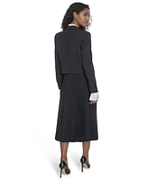 Calvin Klein Women's Double-Breasted Cropped Jacket