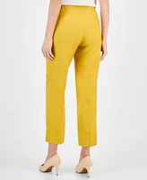 Kasper Women's Mid-Rise Straight-Leg Ankle Pants, Regular & Petite