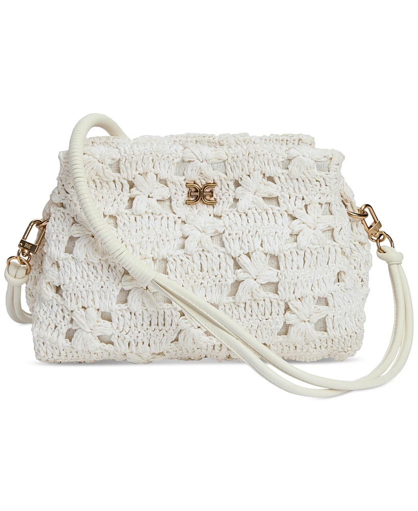 Sam Edelman Layla Floral Raffia Shoulder Bag