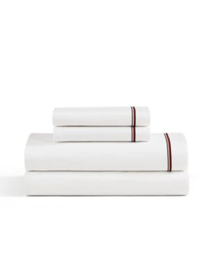 Tommy Hilfiger Printed 200 Thread Count Cotton Percale Sheet Set