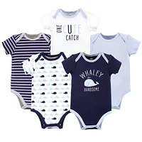 Hudson Baby Baby Boys Hudson Cotton Bodysuits 5pk