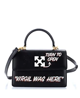 Pre-Owned Off White Jitney 1.4 Bag Printed Leather
