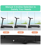 Electric Foldable Treadmill with Lcd Display and Heart Rate Sensor