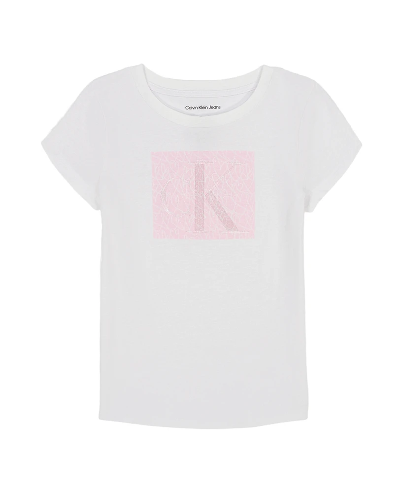 Calvin Klein Big Girls Classic Short Sleeve T-Shirt