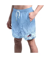 Margaritaville Men's Light Blue Buffalo Bills Lagoon Fiesta Swim Shorts