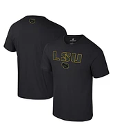 Colosseum Men's Black Lsu Tigers Color Pop Active Blend T-Shirt