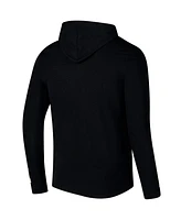 Colosseum Men's Black Purdue Boilermakers Logo Lockup Active Blend Long Sleeve T-Shirt Hoodie