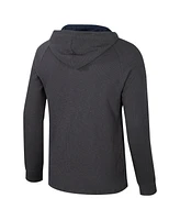 Colosseum Men's Charcoal Arizona Wildcats DuJour Raglan Long Sleeve Henley Hoodie T-Shirt
