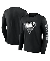 Fanatics Men's Black Los Angeles Kings Headline Long Sleeve T-Shirt