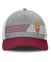 Fanatics Men's Heather Gray/Maroon Arizona State Sun Devils Profile Trucker Adjustable Hat