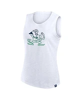 Fanatics Women's White Notre Dame Fighting Irish Activate Slub Tank Top