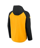 Nike Men's Gold/Black Pittsburgh Pirates Authentic Collection Raglan Performance Full-Zip Jacket