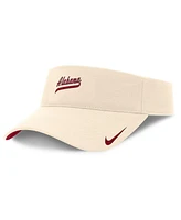 Nike Men's Natural Alabama Crimson Tide Primetime Ace Adjustable Visor Hat