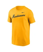 Nike Men's Gold West Virginia Mountaineers Baseball Wordmark T-Shirt